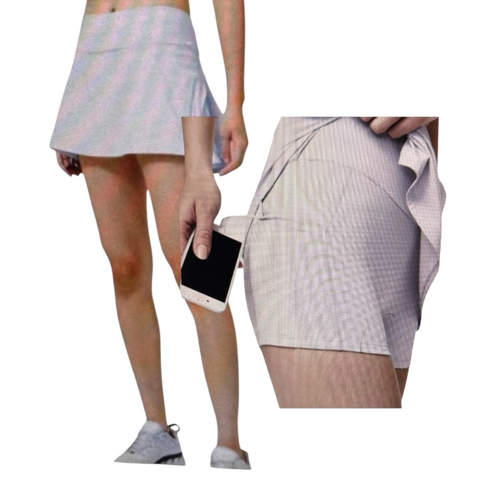 Lululemon Play Off The Pleats Lavender Mid Rise Skirt Size 10